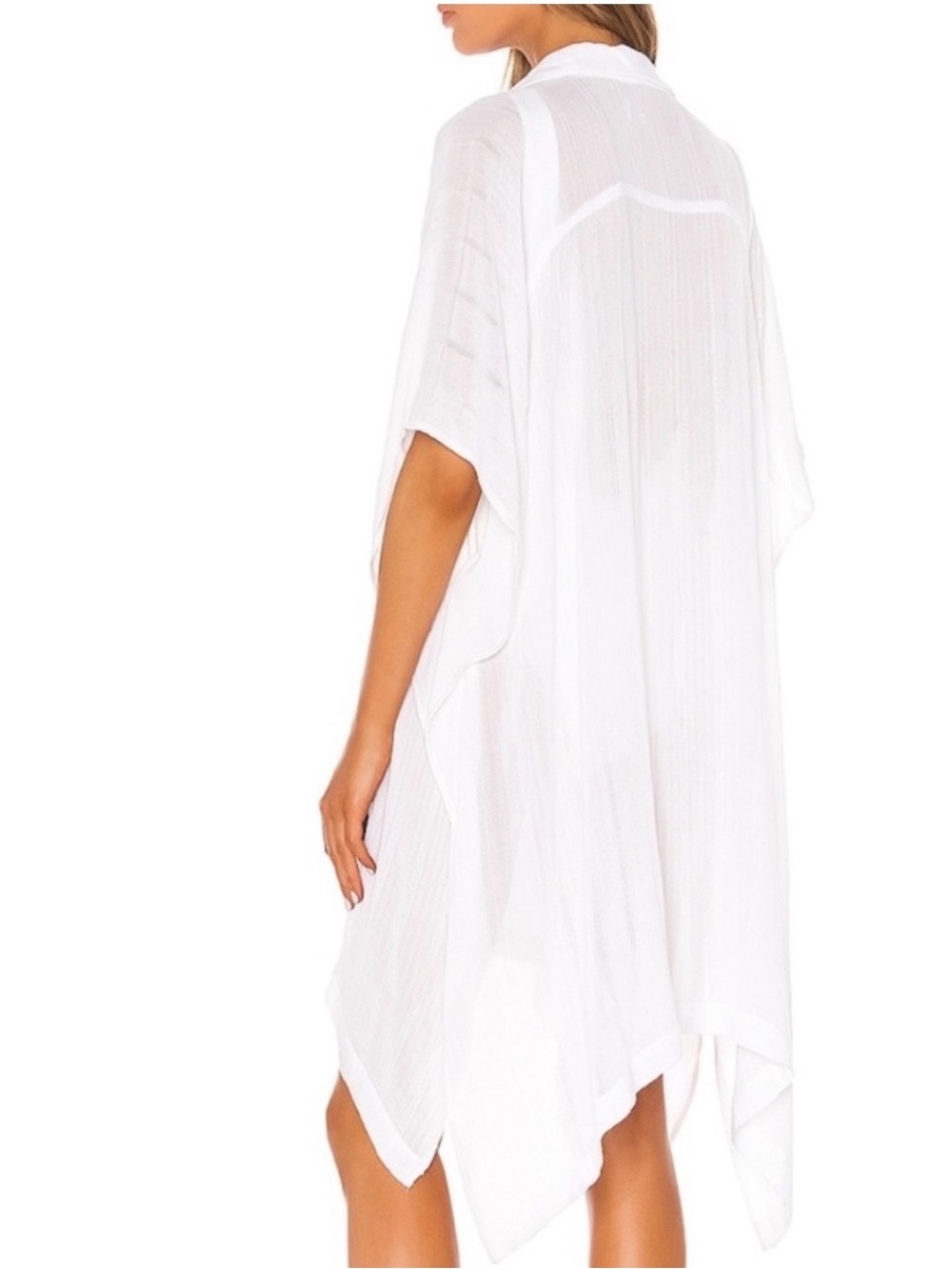 L*SPACE White Swim Cover Up Resort Beach Dress M/L